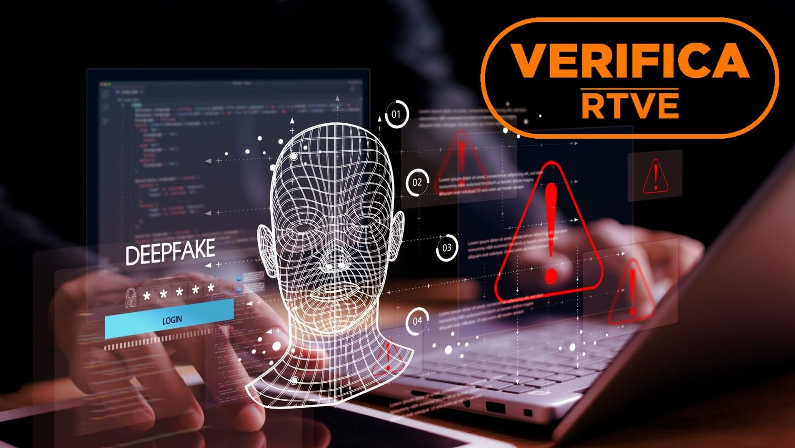 Imagen de archivo de representación del concepto ‘deepfake’