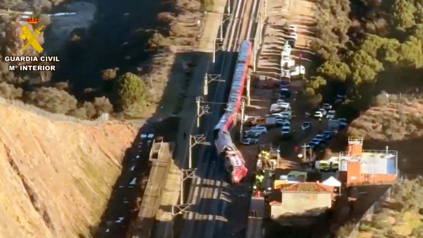 Imagen del accidente ferroviario en Adamuz, Córdoba
