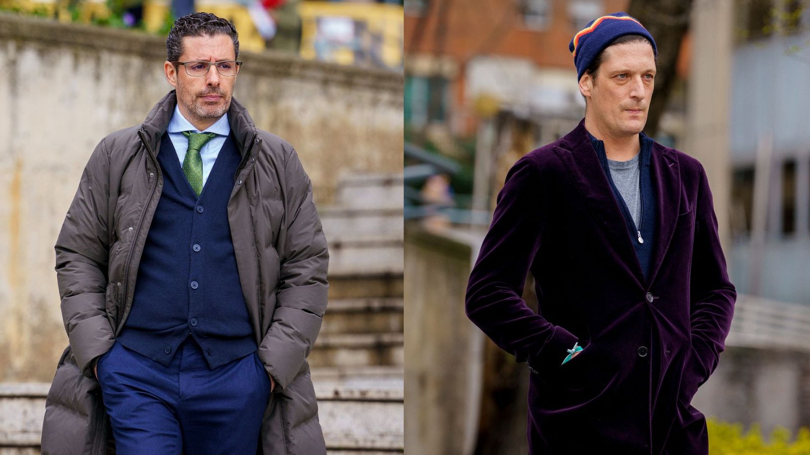 Alberto Luceño y Luis Medina a su salida de la Audiencia Provincial de Madrid tras la entrega de la sentencia del caso mascarillas, el 19 de marzo de 2025