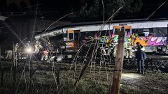Un mort i cinc ferits greus per l'impacte d'un tren contra un mur a Gelida