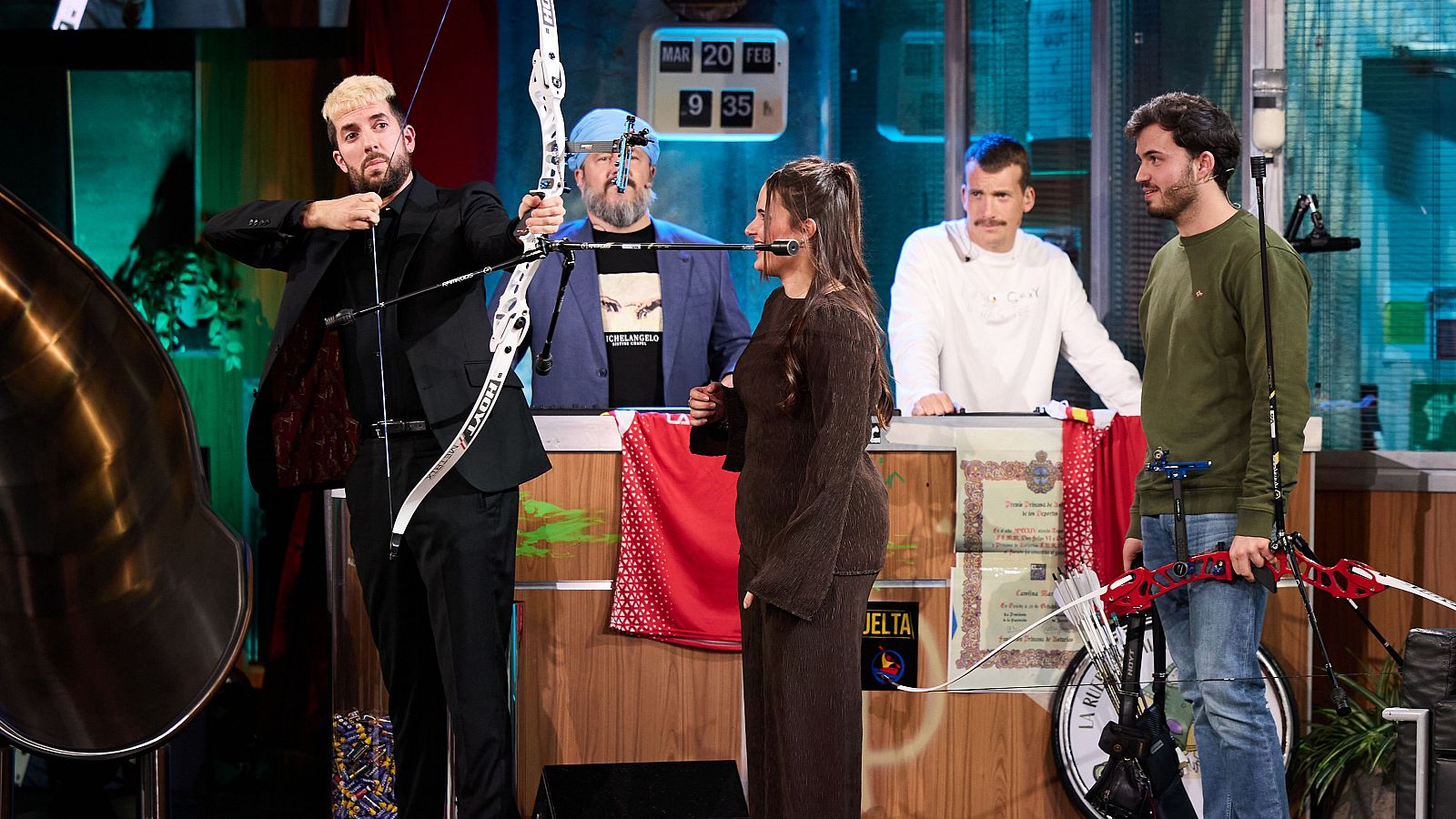 David Broncano, Elia Canales y Andrés Temiño en La Revuelta 20/01/26