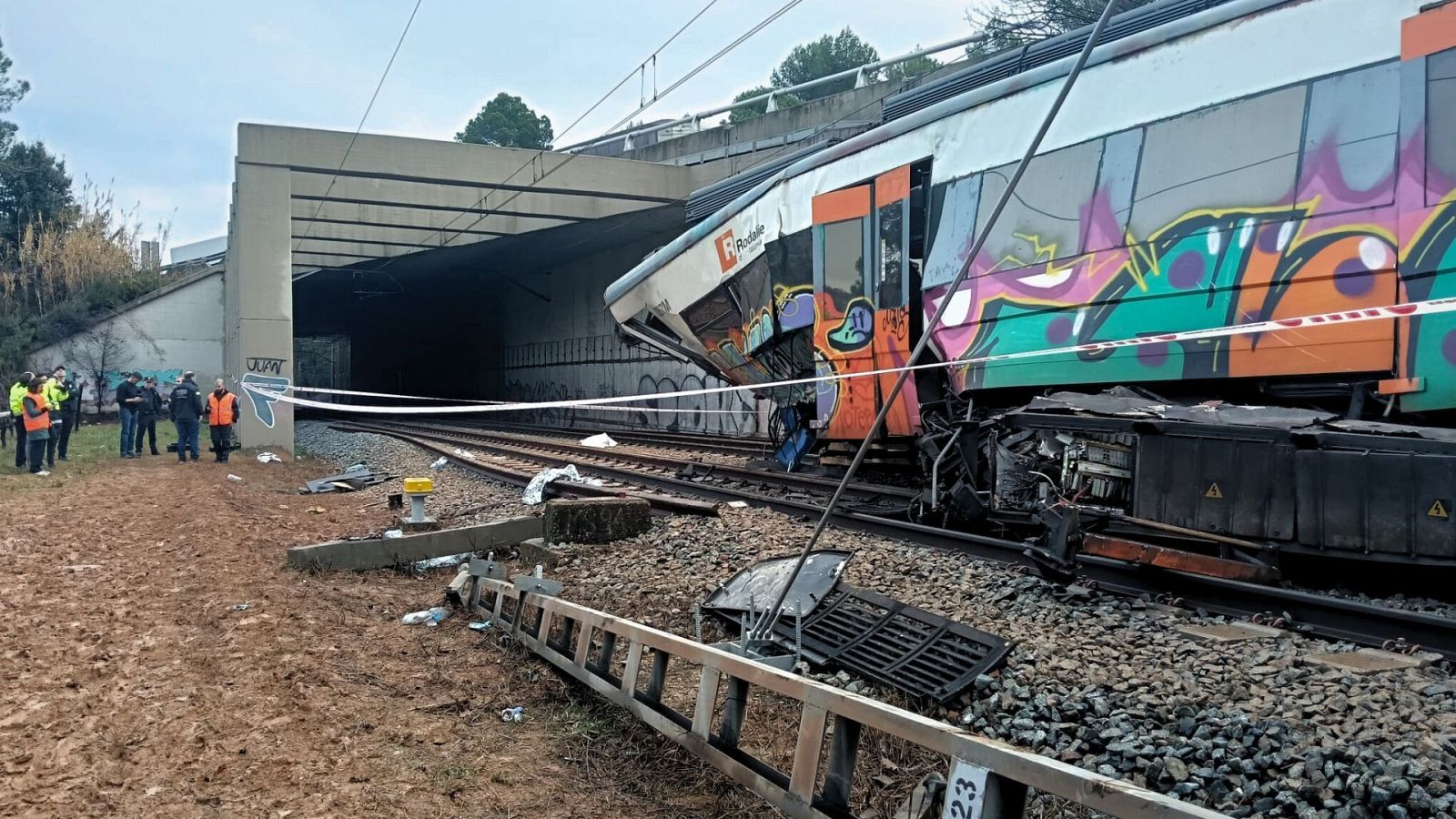 No és el primer accident ferroviari que es produeix a línia R4 de Rodalies