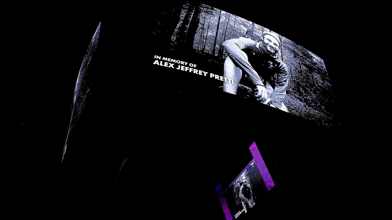 Imagen del homenaje antes del Minnesota Timberwolves - Golden State Warriors de la NBA