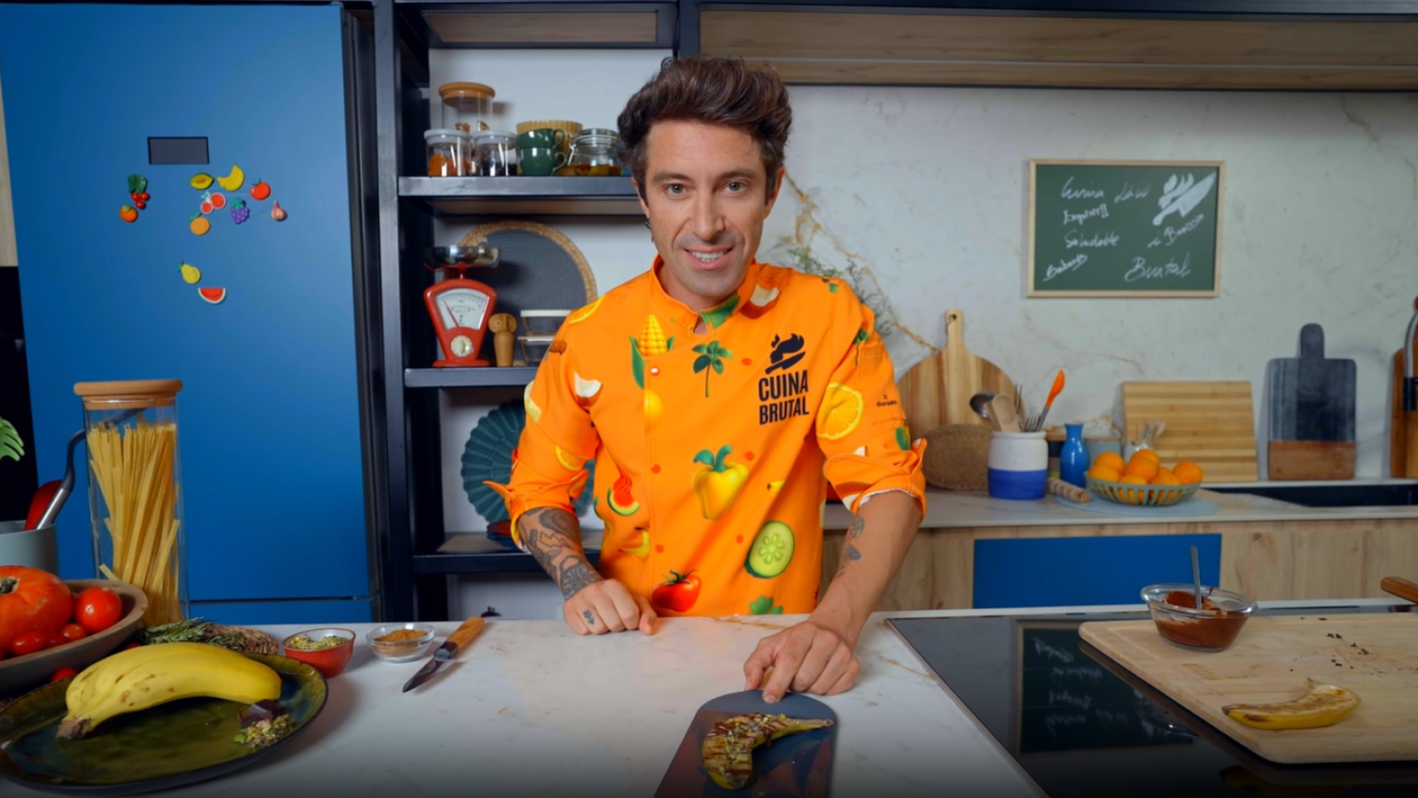 El plàtan caramel·litzat amb xocolata del Chef Bosquet