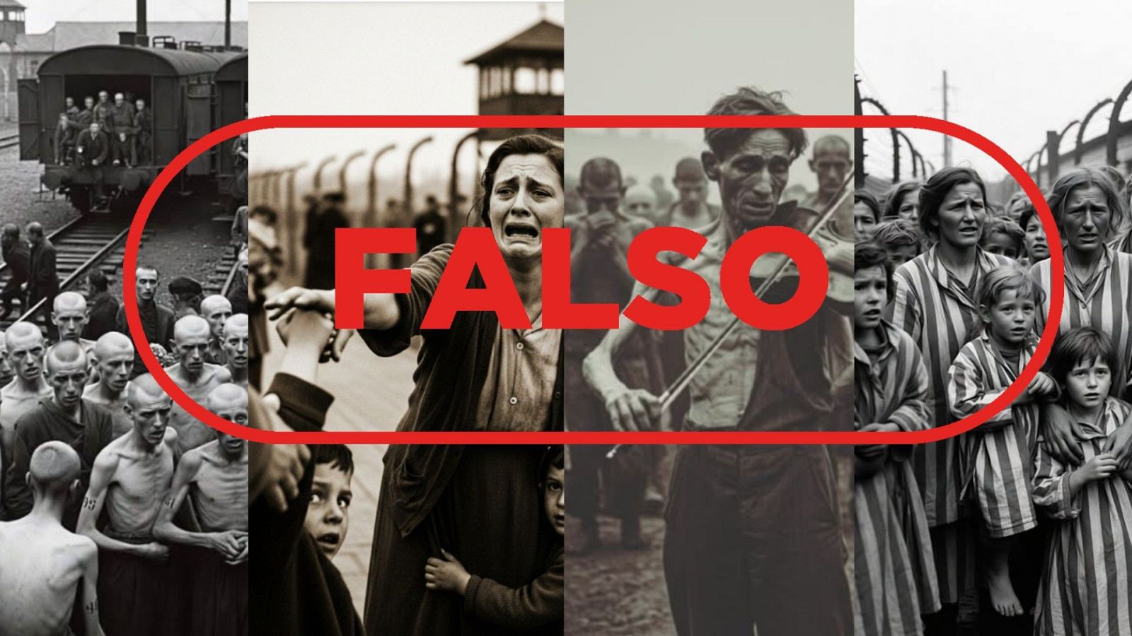 Estas imágenes de Auschwitz son falsas, están creadas con IA
