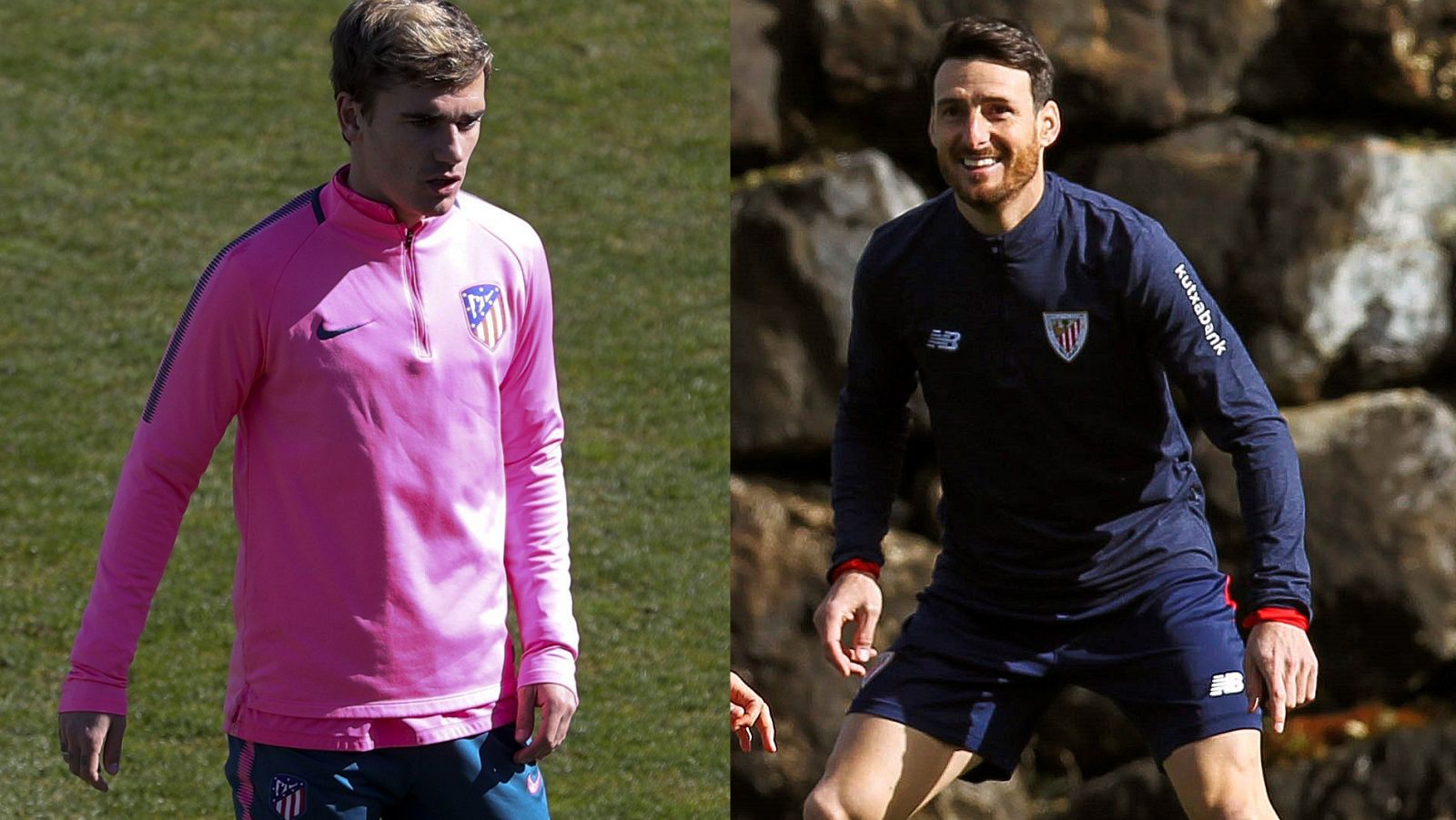 Antoine Griezmann y Aritz Aduriz, referencias ofensivas de Atlético y Athletic.