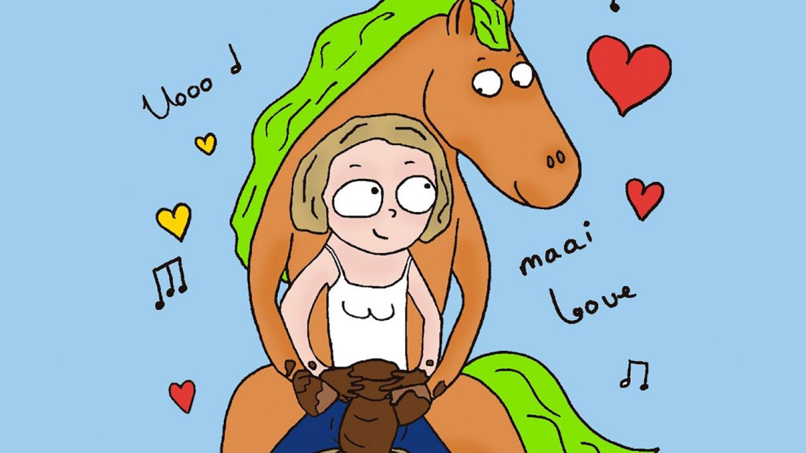 Fragmento de la portada de 'Mi novio Caballo'