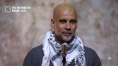 Guardiola denuncia que “els poderosos són uns covards” en el concert - manifest per Palestina