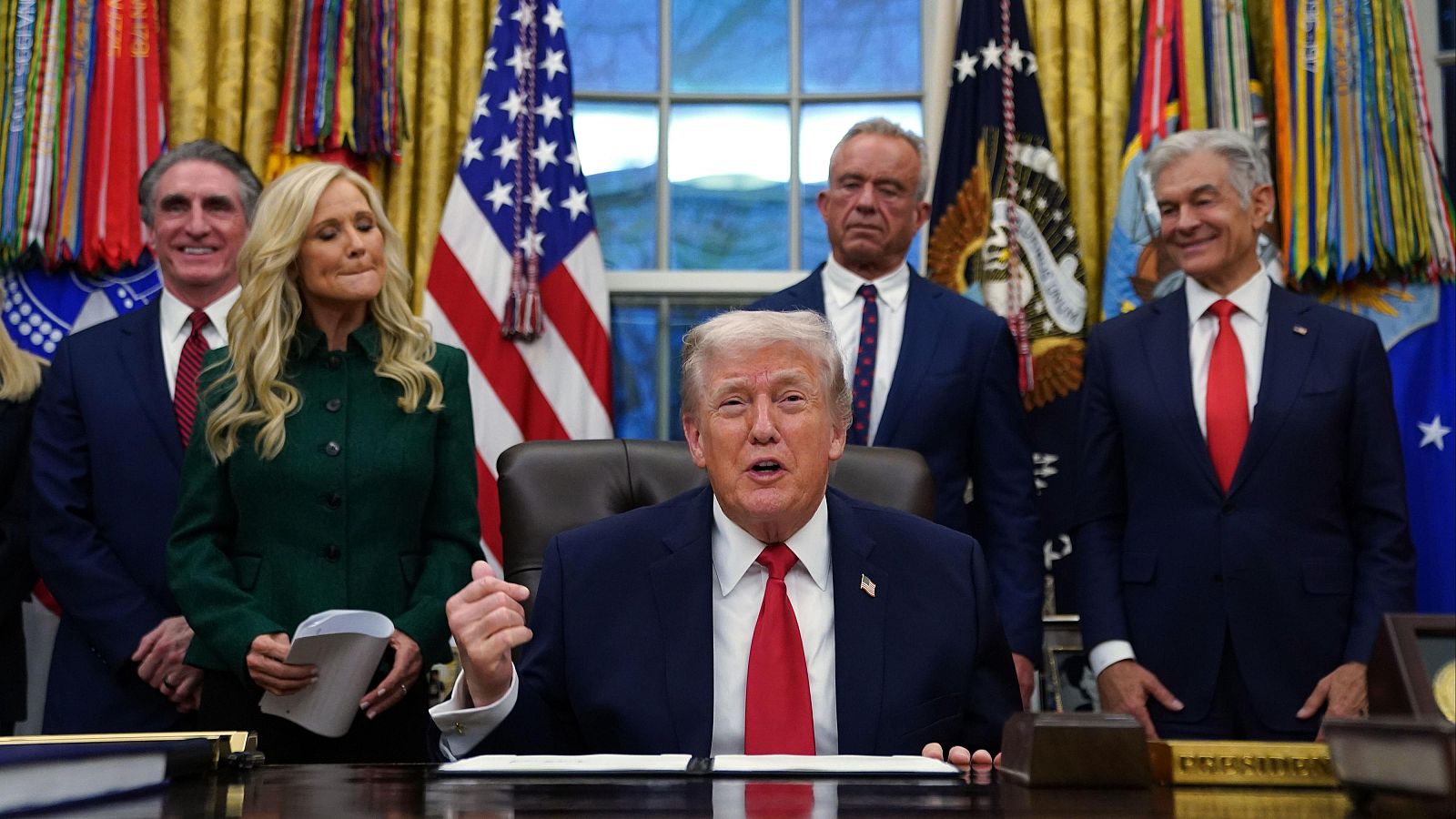 Donald Trump este jueves 29 de enero en el Despacho Oval