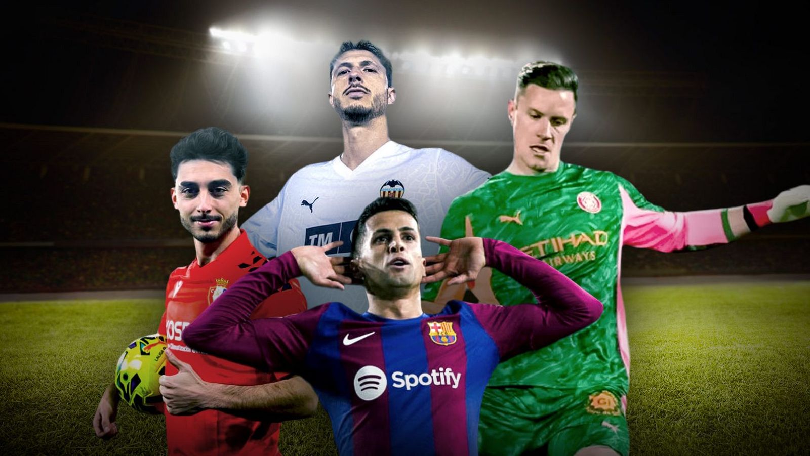 Moro, Guido, Ter Stegen y Cancelo