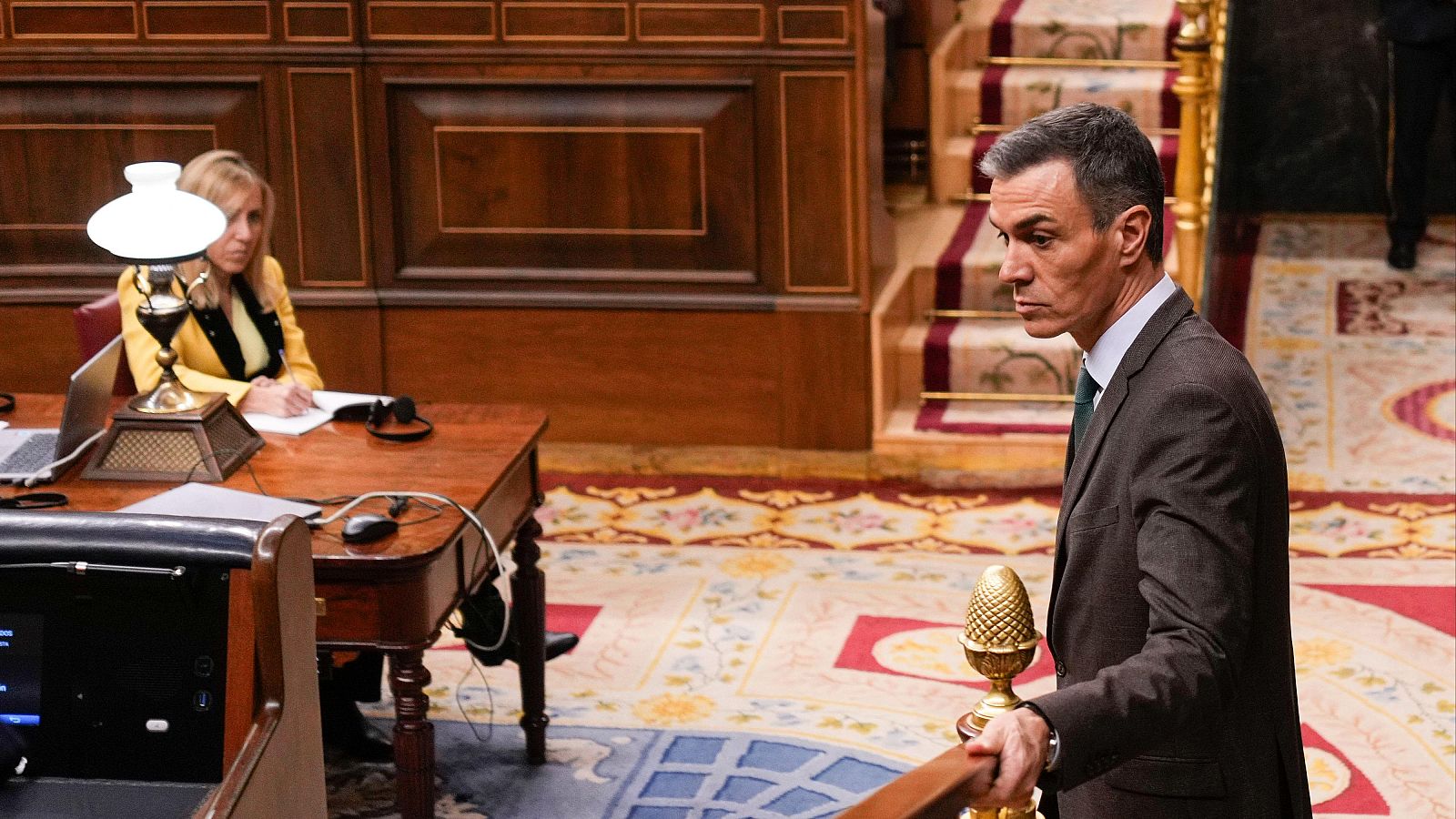 El presidente del Gobierno, Pedro Sánchez, durante el Pleno extraordinario del Congreso de los Diputados del pasado martes.