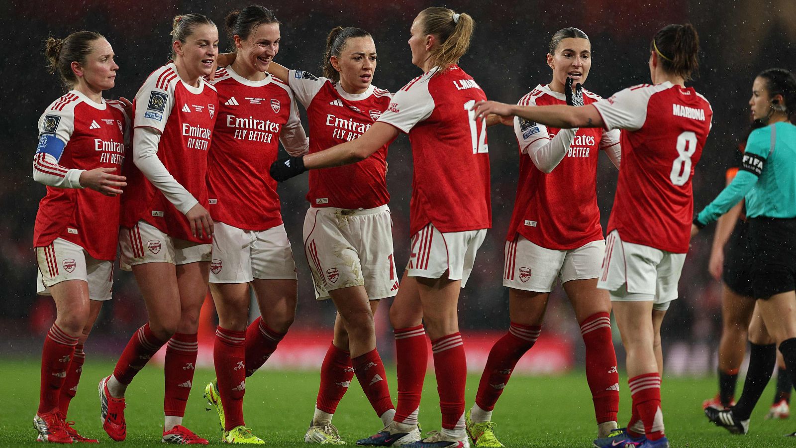 El Arsenal celebra la victoria