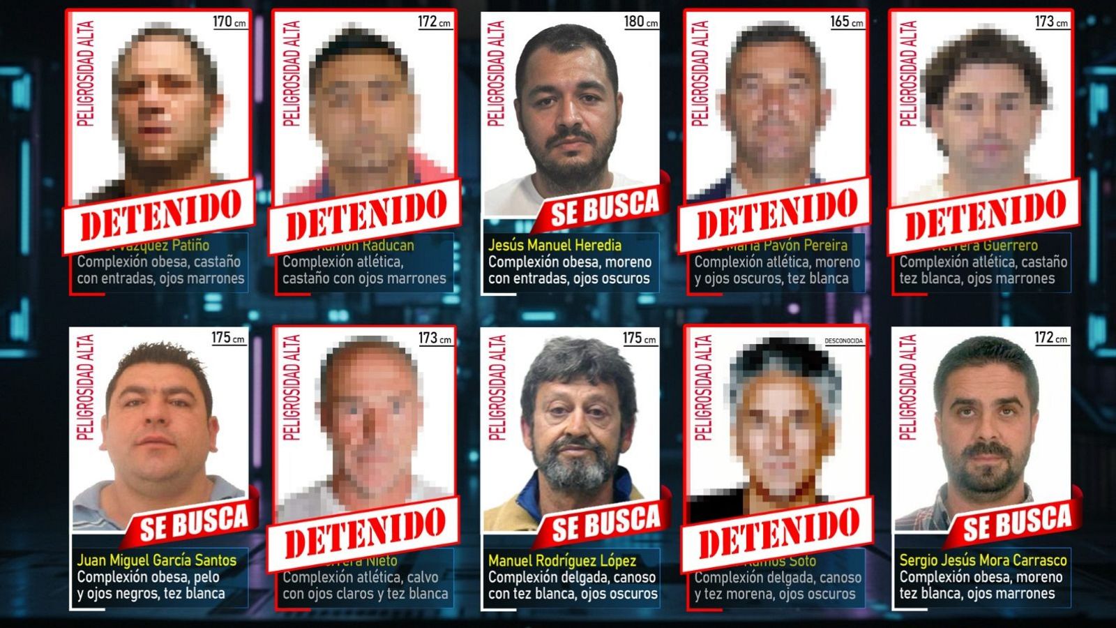 Detenido otro de los fugitivos más buscados por la Policía Nacional