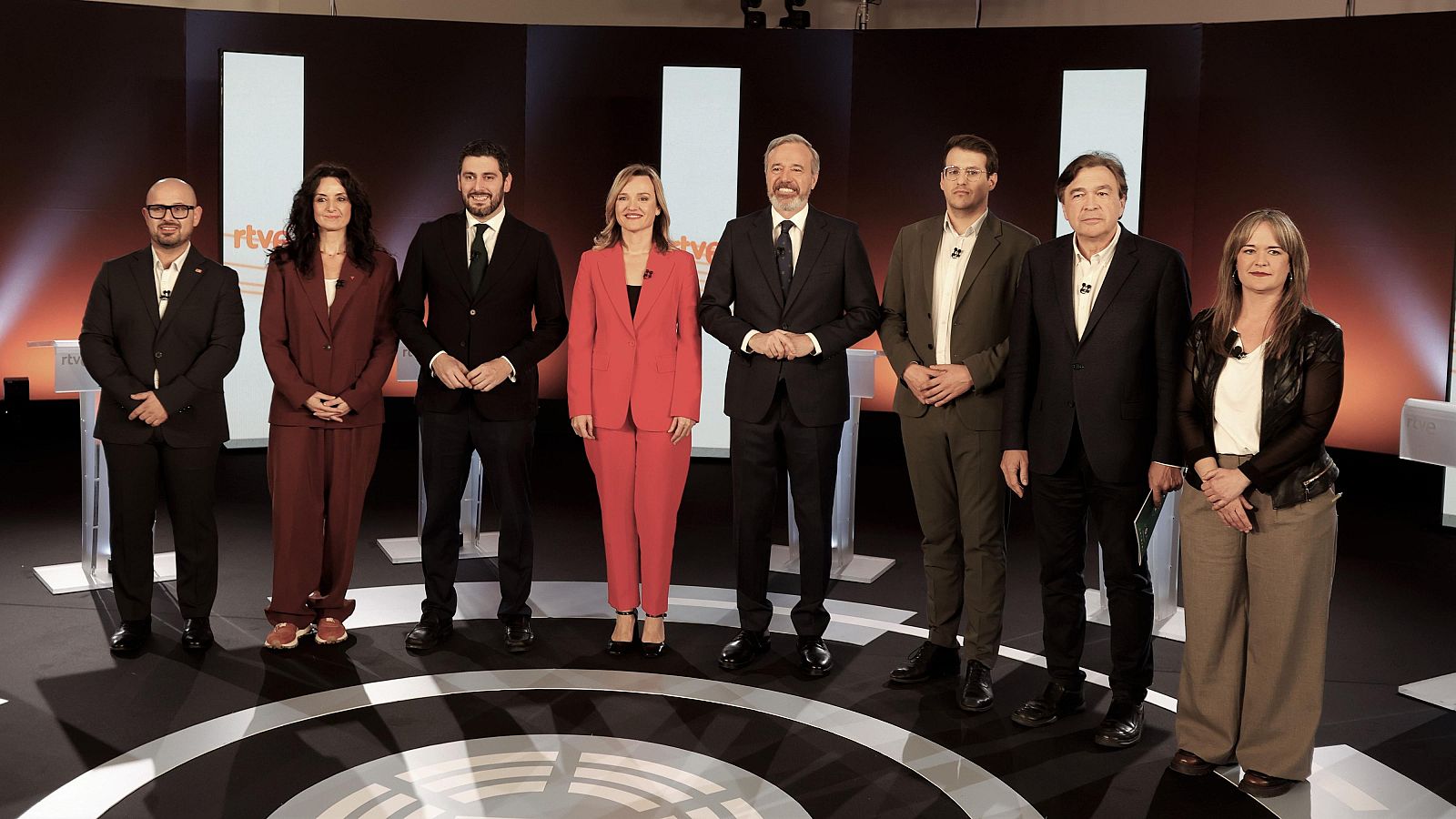 Los principales candidatos en las elecciones de Aragón 2026