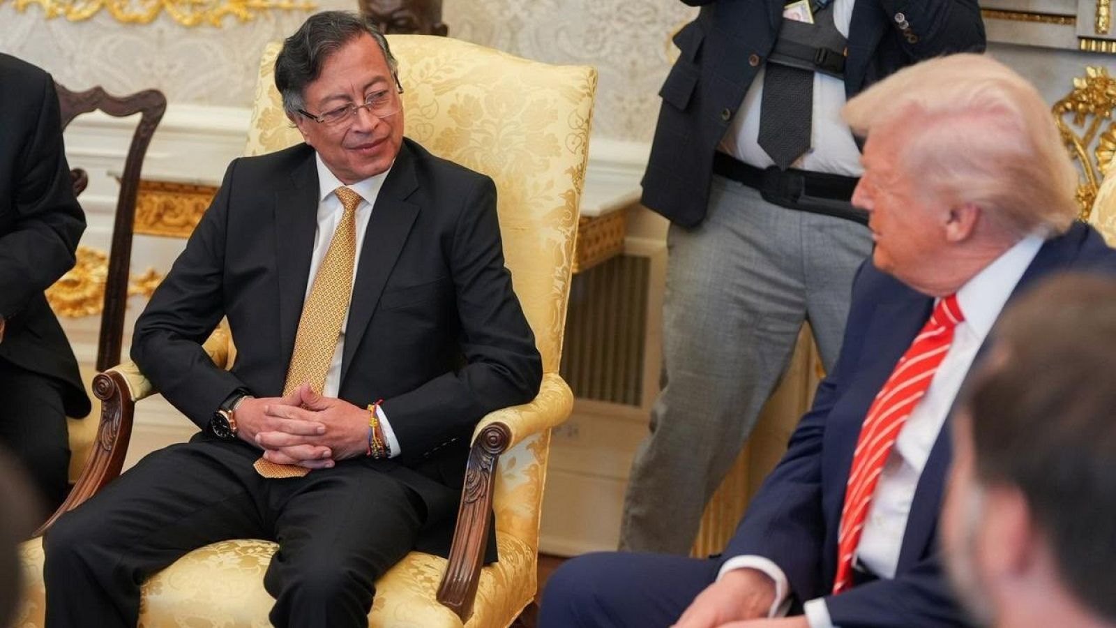 Gustavo Petro y Donald Trump en la Casa Blanca