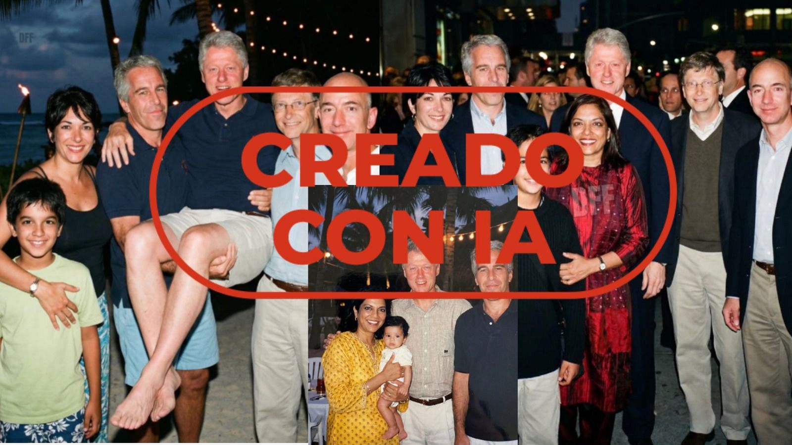 Caso Jeffrey Epstein: estas fotos están creadas con inteligencia artificial