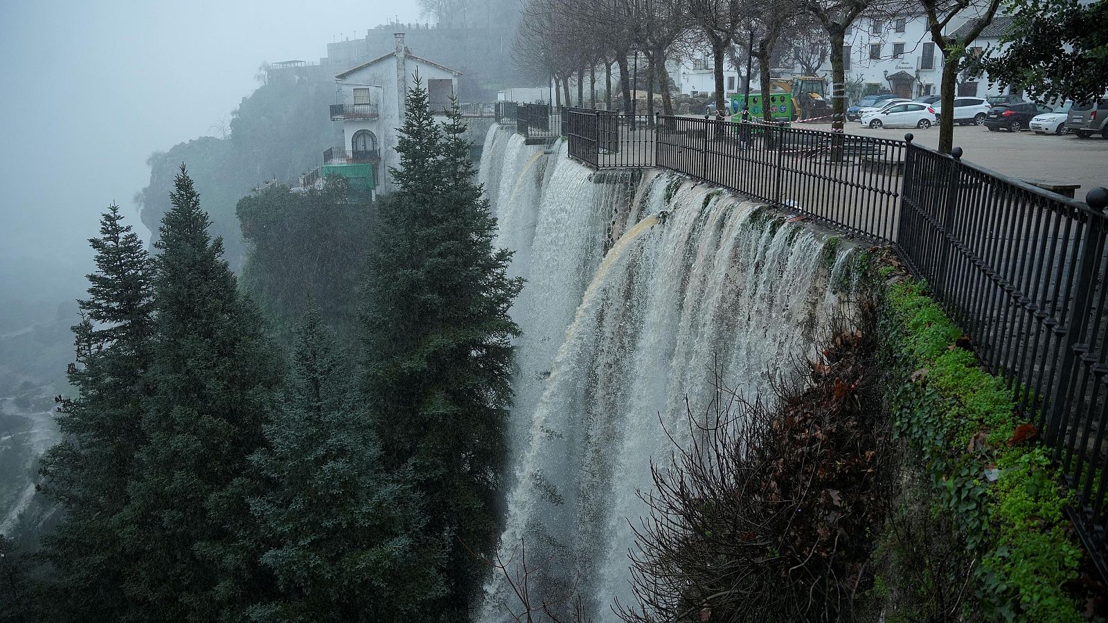 Inundaciones en la localidad gaditana de Grazalema