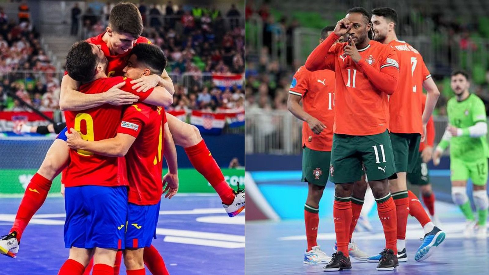 Previa del España - Portugal, final del Europeo de fútbol sala, sábado a las 19:30, en directo en RTVE