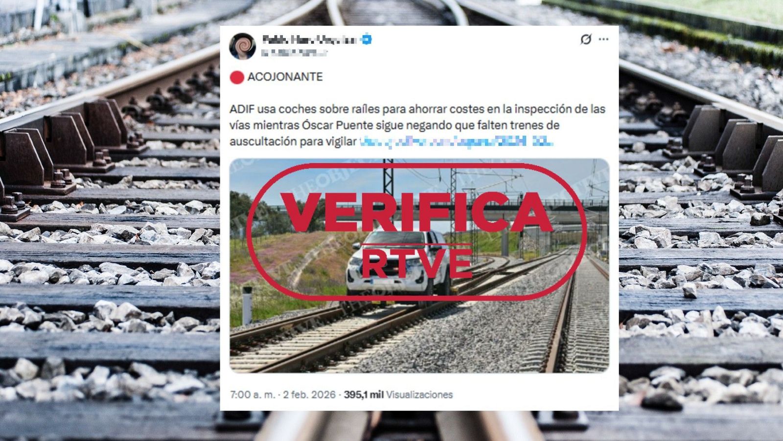 Los todoterrenos y los trenes auscultadores son métodos de vigilancia de las vías complementarios