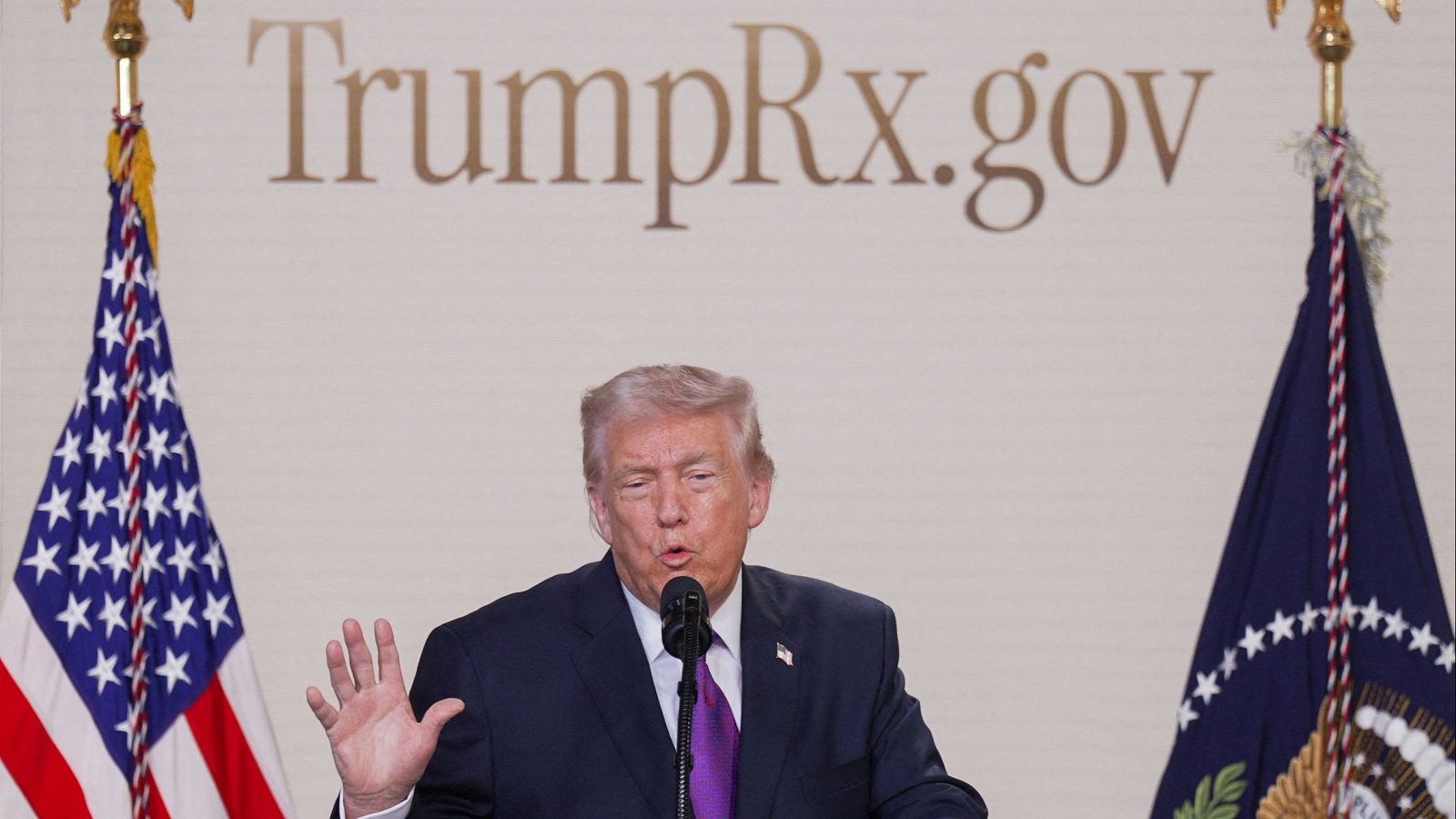 Donald Trump presentado TrumpRx