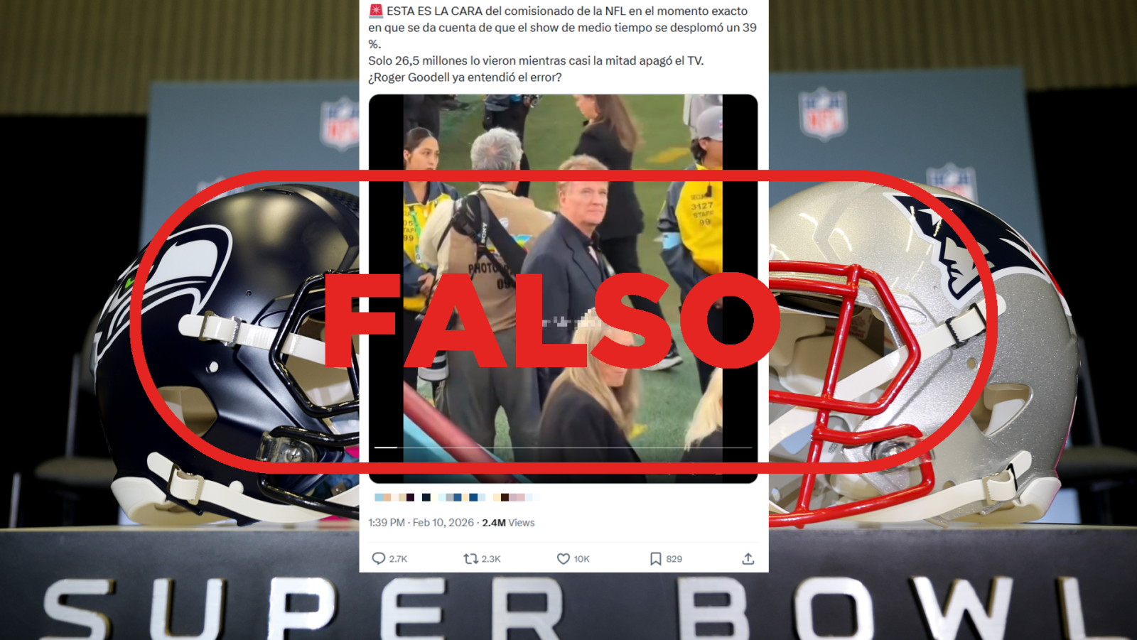 Bad Bunny no "ha desplomado” las audiencias de la Super Bowl 2026