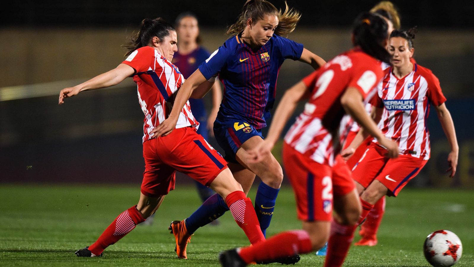 Imagen del Barça 1-1 Atlético, que se ha jugado en Barcelona.