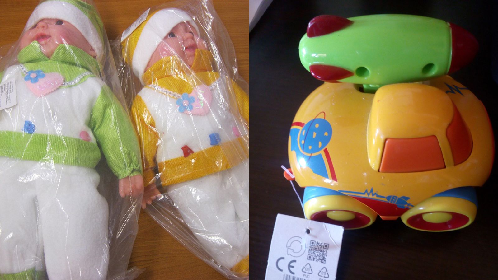 Juguetes con partes desgajables que pueden provocar atragantamientos