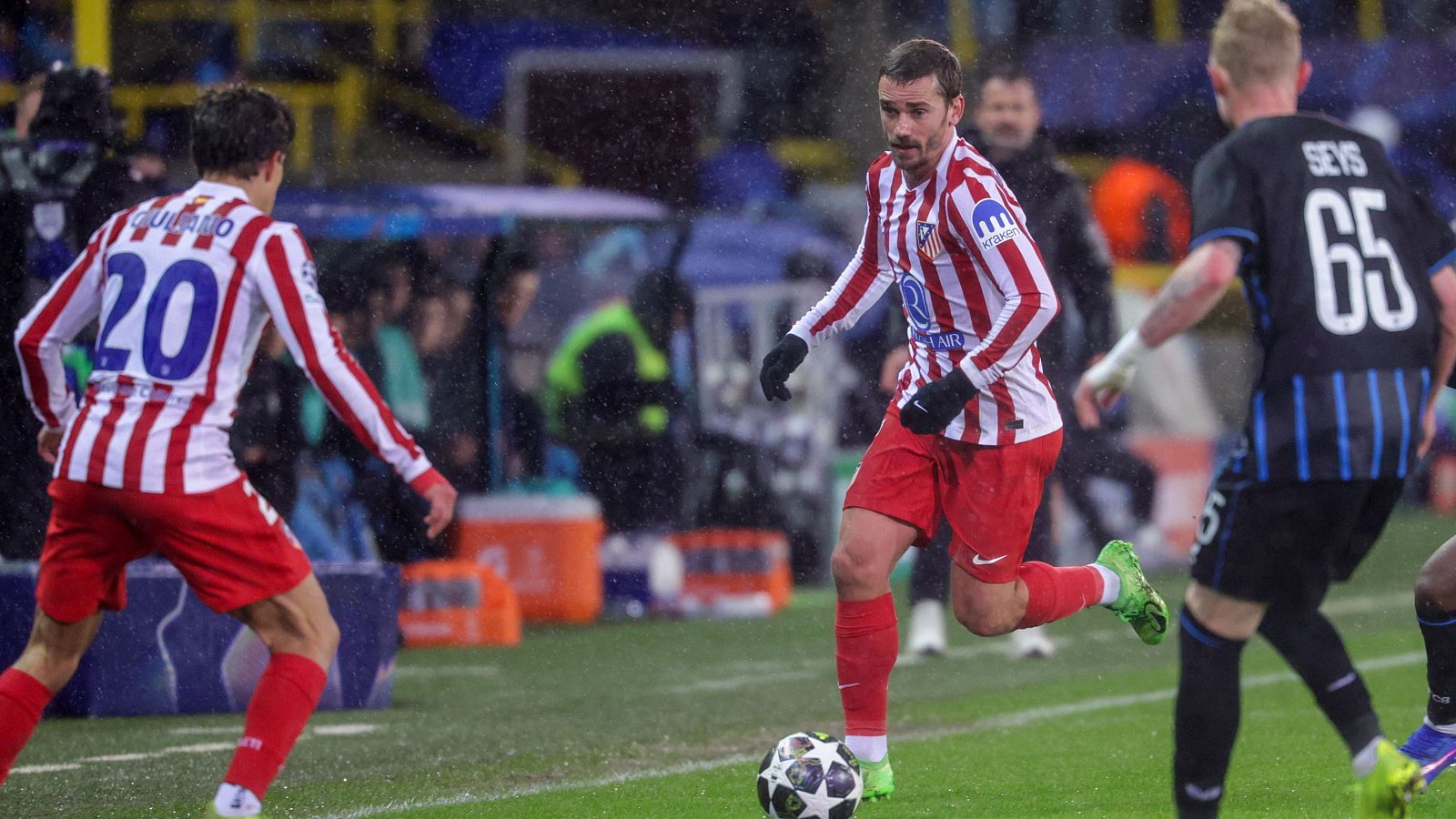 Griezmann fue de los mejores en la ida ante el Brujas.