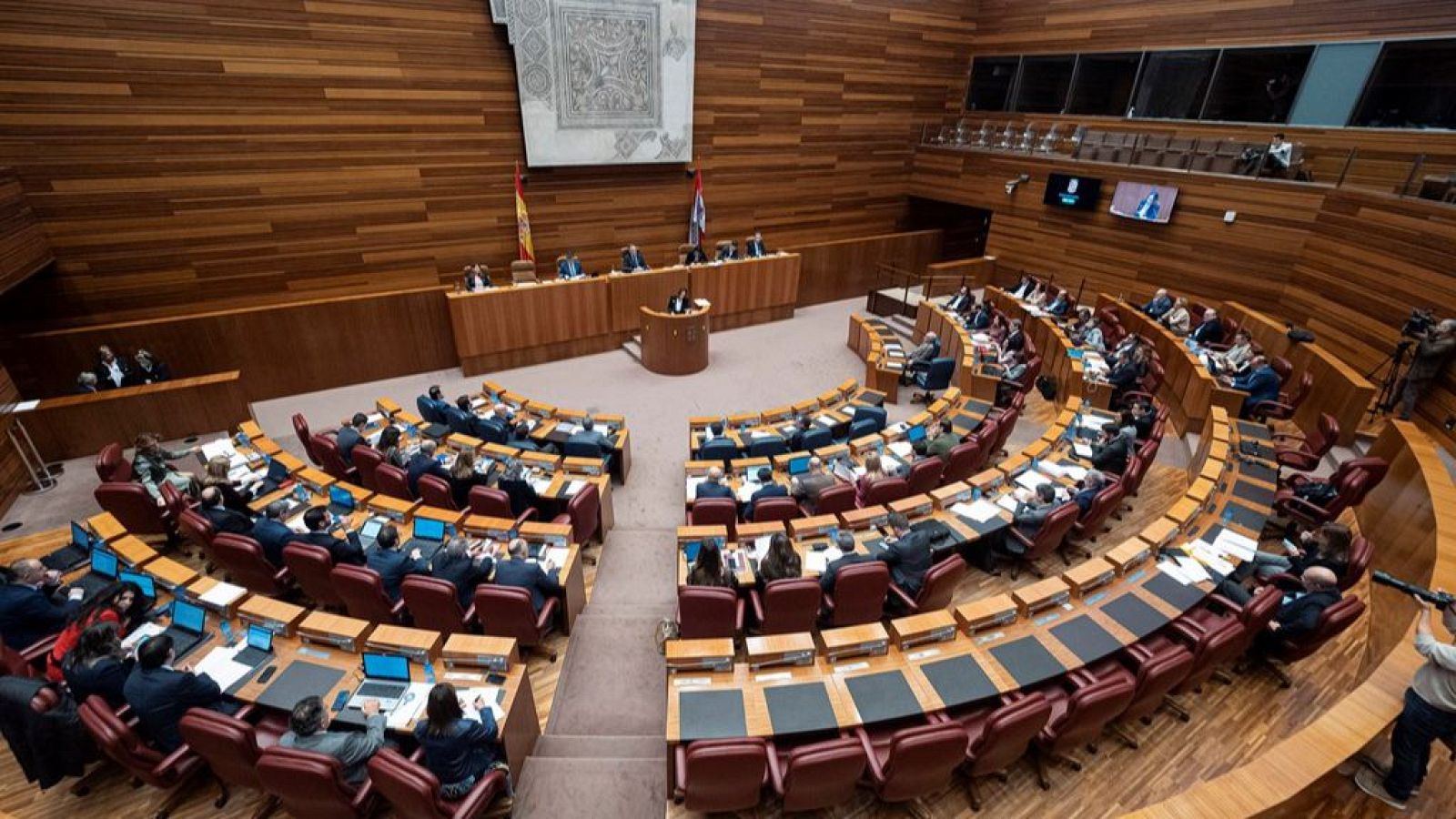 Imagen del hemiciclo de las Cortes de Castilla y León.
