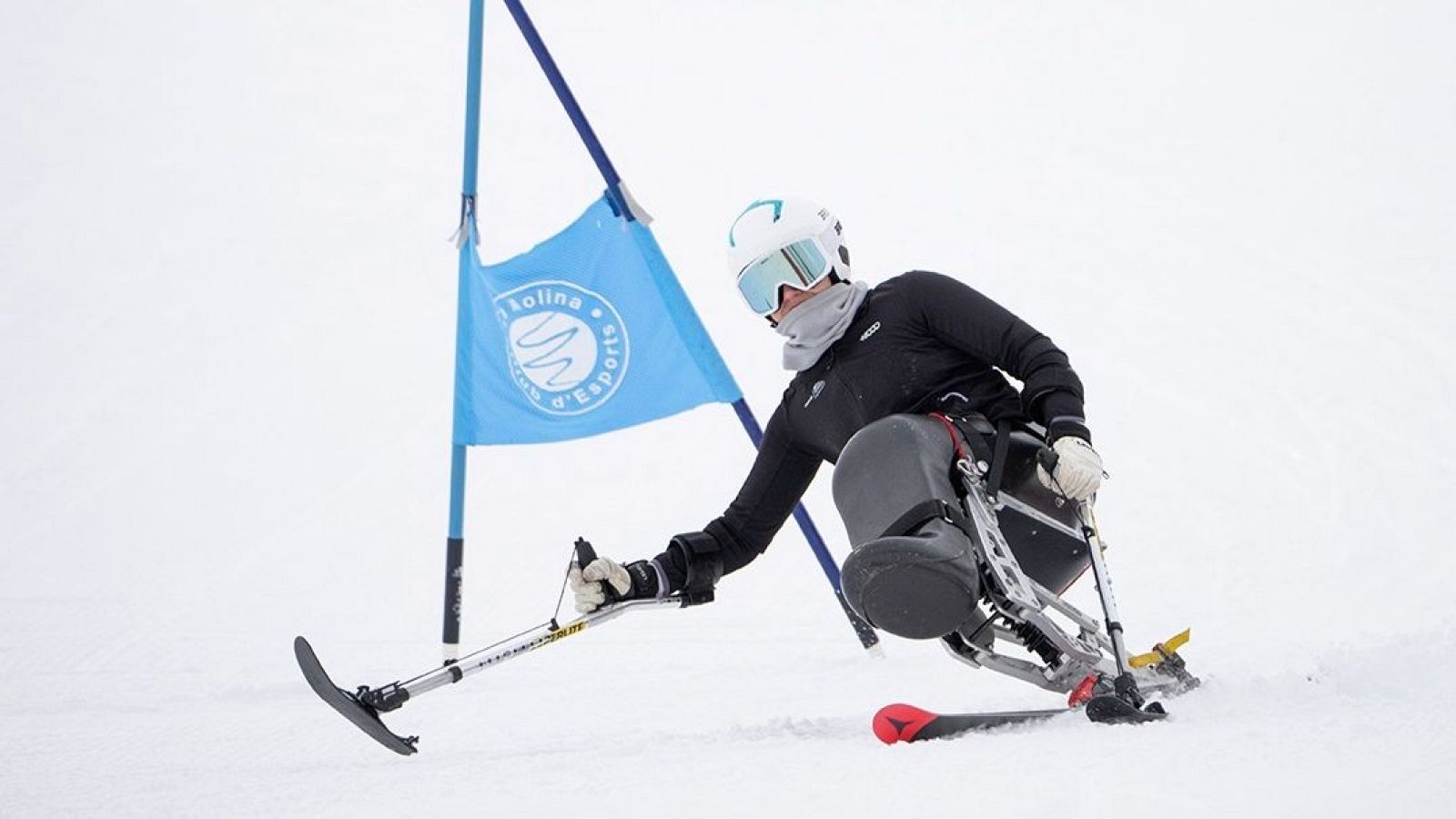 La esquiadora española Iraide Rodríguez durante una competición.