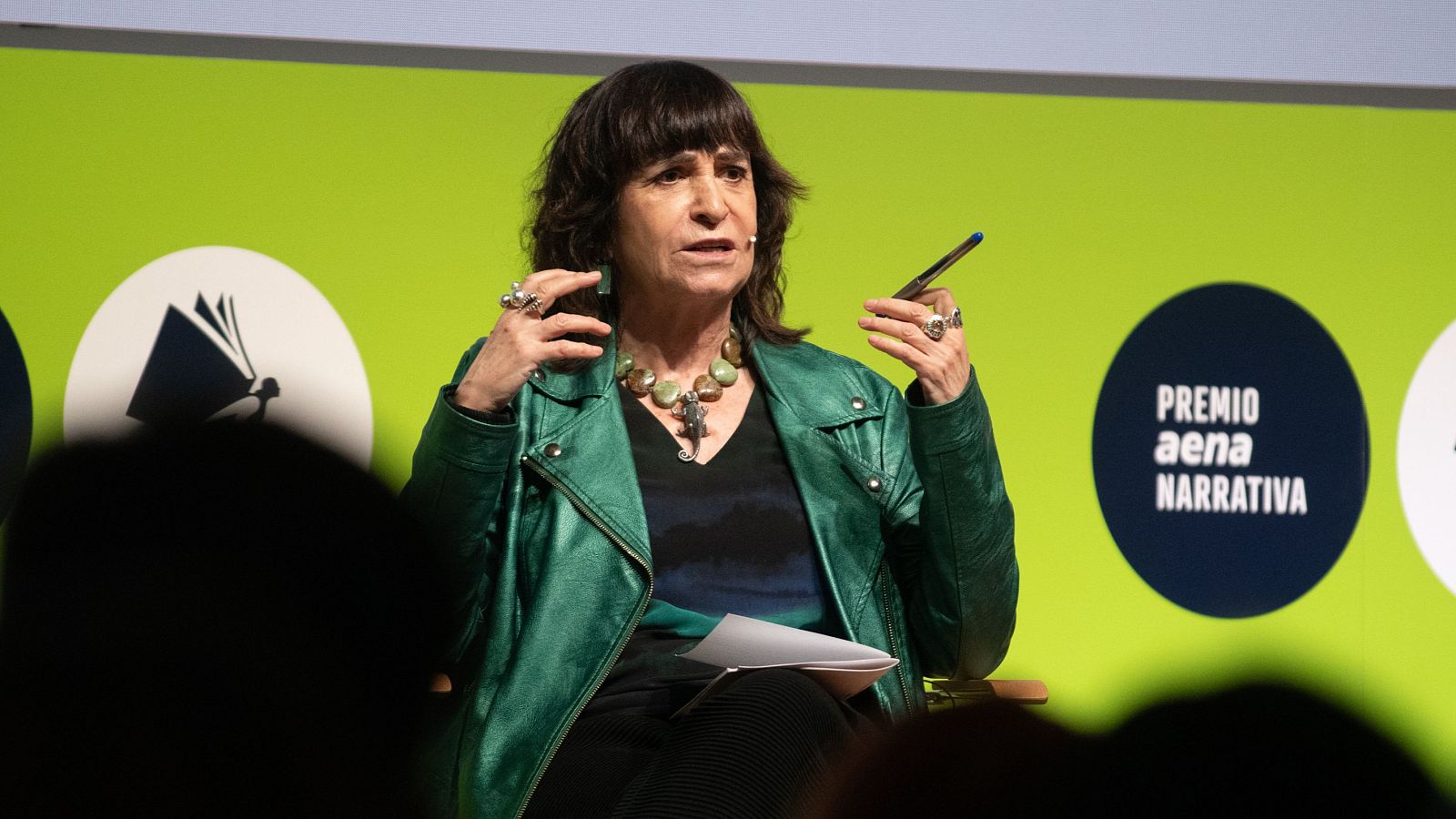 La escritora y periodista Rosa Montero, durante la presentación del Premio Aena Narrativa de la UNED al mejor libro del año en español.