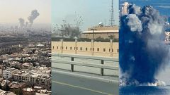 Mapas y vídeos del ataque militar de Israel y Estados Unidos y la respuesta de Irán