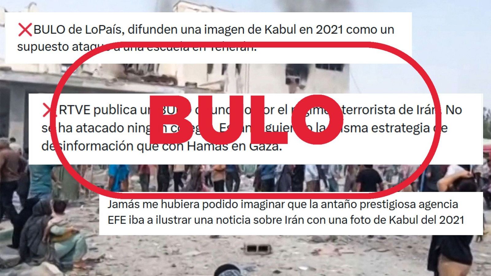 Sí, esta foto muestra una escuela iraní bombardeada, según ha denunciado el régimen, el 28 de febrero