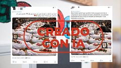 No es el funeral de las víctimas de la escuela de Minab, esta imagen está creada con IA