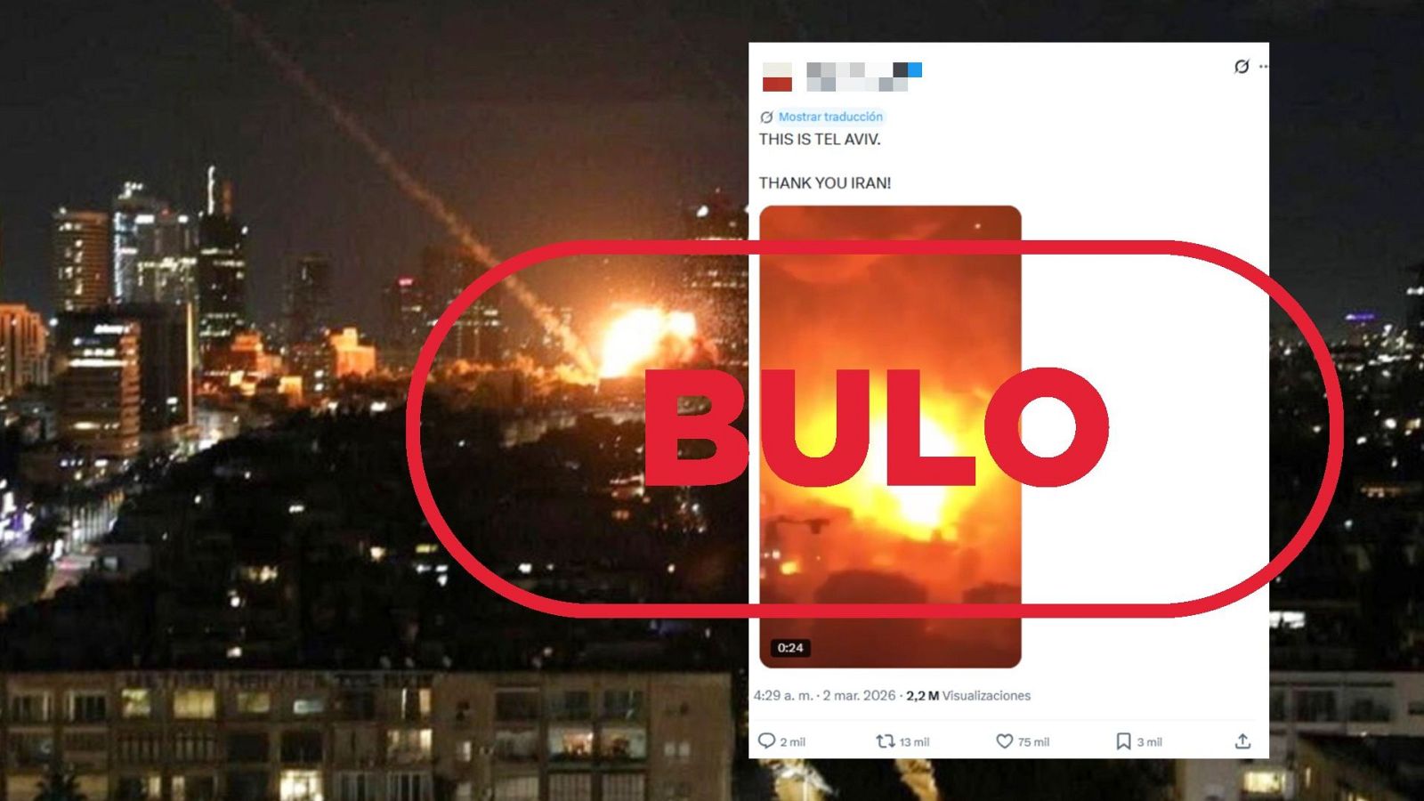 Este vídeo no muestra explosiones actuales en Israel, es China en 2015