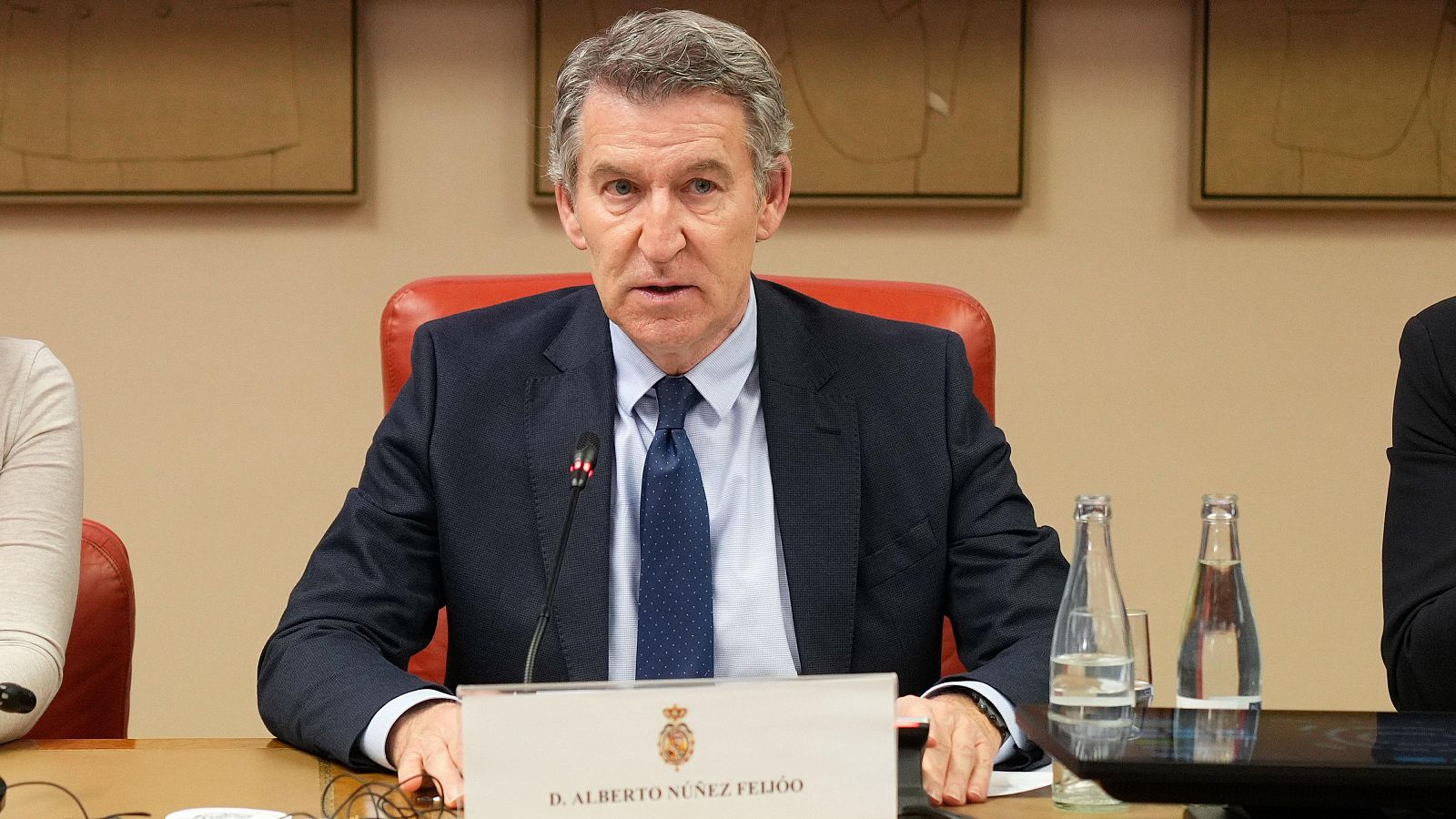 El líder del PP, Alberto Núñez Feijóo clausura la jornada '8 M: mujer y libertad', a solicitud del Grupo Parlamentario Popular