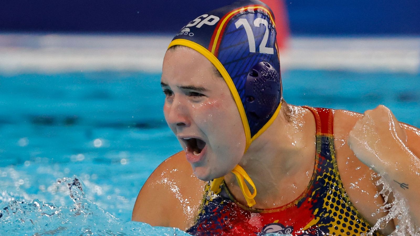 La waterpolista española Paula Leiton en París 2024