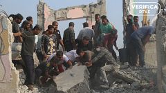Reconstrucción visual de la destrucción de una escuela de niñas en Minab, Irán
