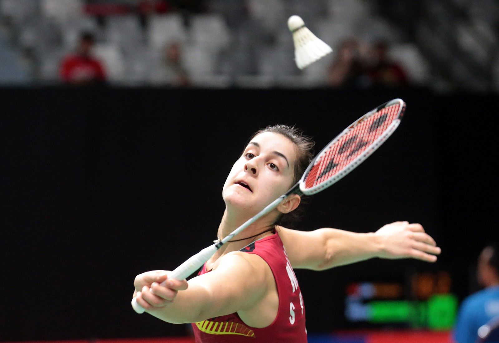 Imagen de la española Carolina Marin durante el Daihatsu Masters 2018 de Indonesia.