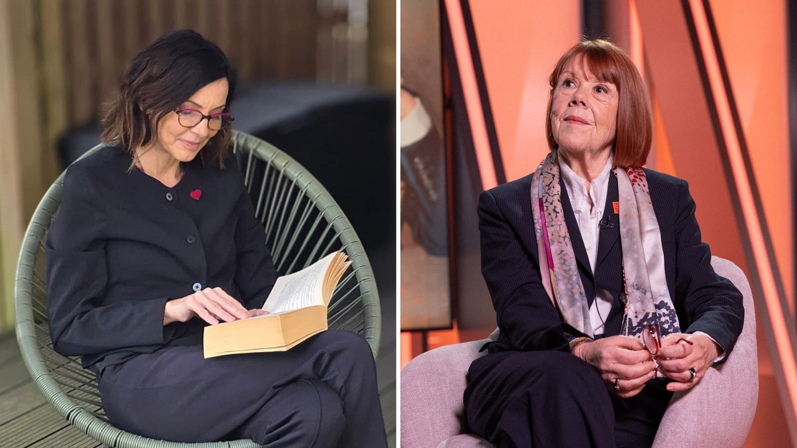 Nevenka Fernández y Gisèle Pelicot, en 'Informe Semanal'