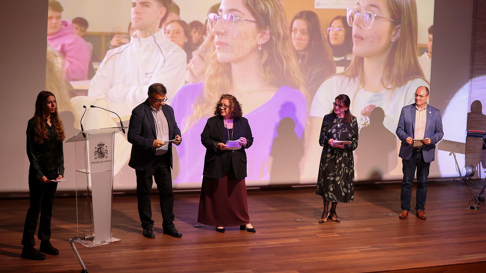 Víctimas del terrorismo intervienen durante la conmemoración del Día Europeo en Memoria de las Víctimas del Terrorismo