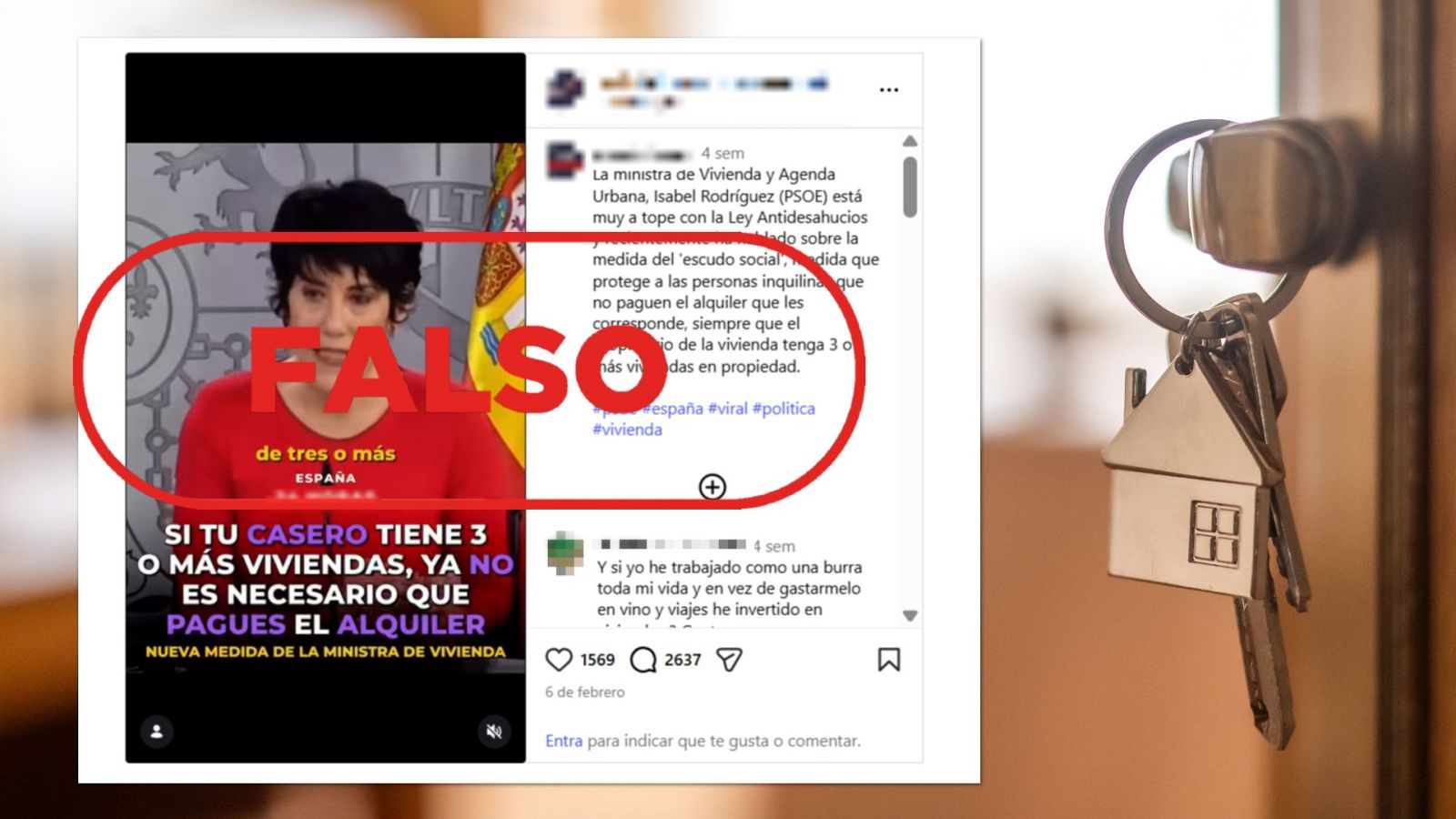 Que tu casero tenga 3 o más casas no te exime de pagar alquiler