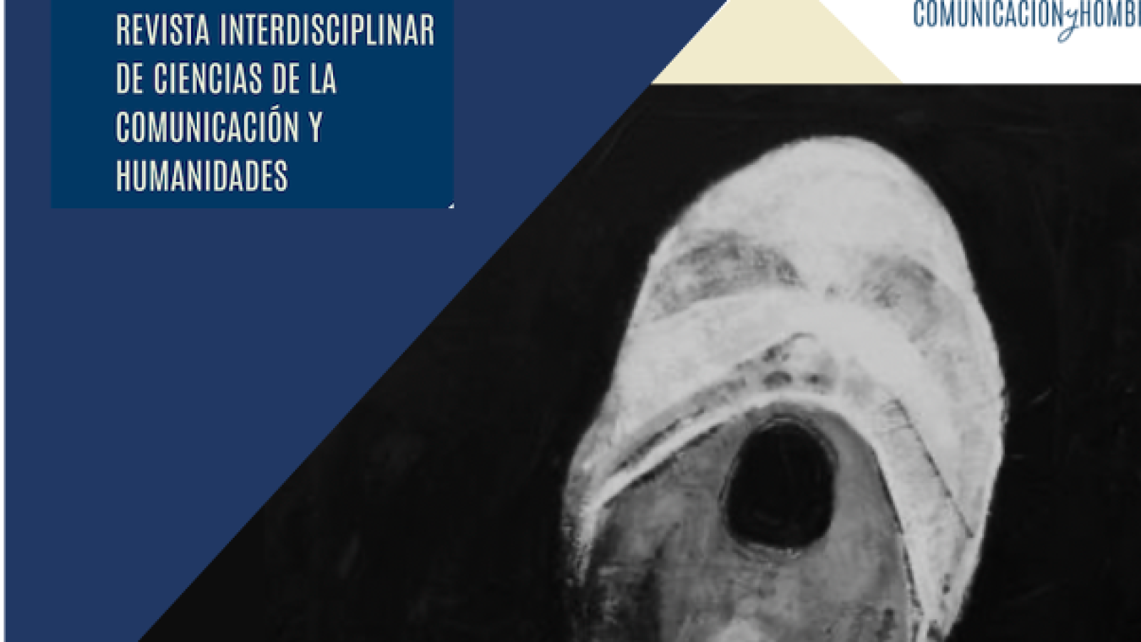 La portada de la revista académica muestra un diseño en blanco y negro con un elemento visual abstracto. Se distinguen los títulos de la publicación y el número.