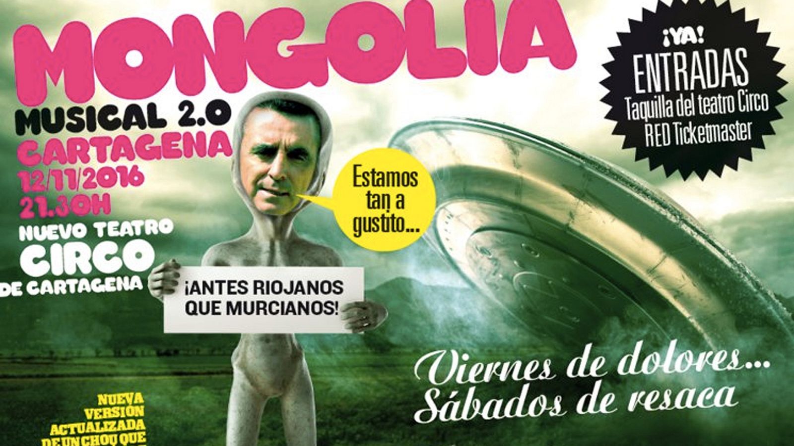 Cartel satírico de la revista 'Mongolia' por el que han condenado a pagar 40.000 euros