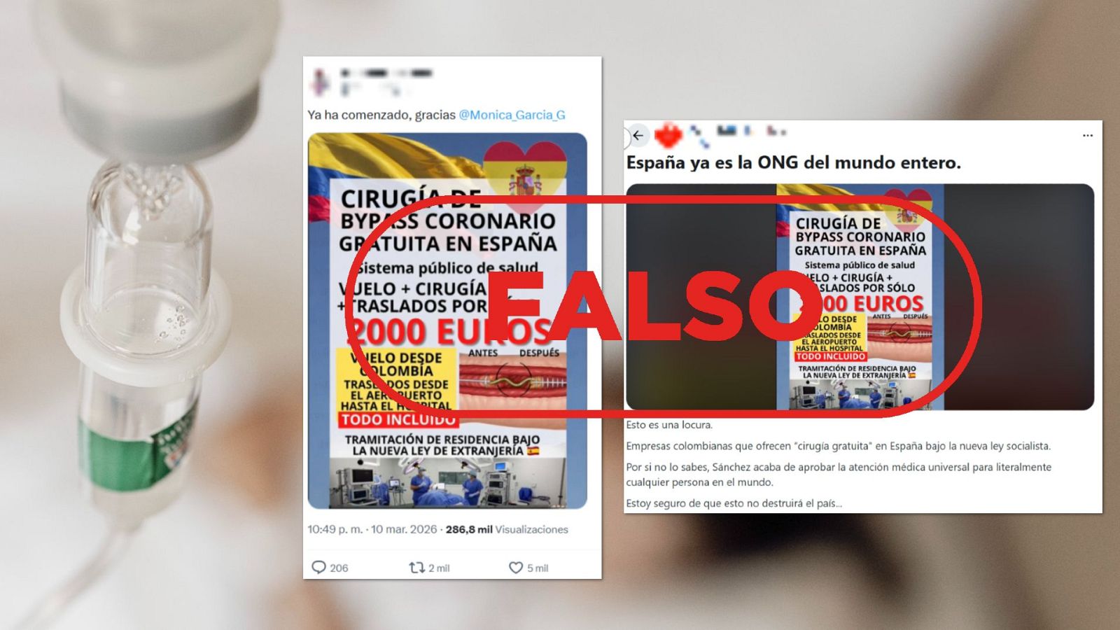 La sanidad pública española no cubre el “venir a operarse”