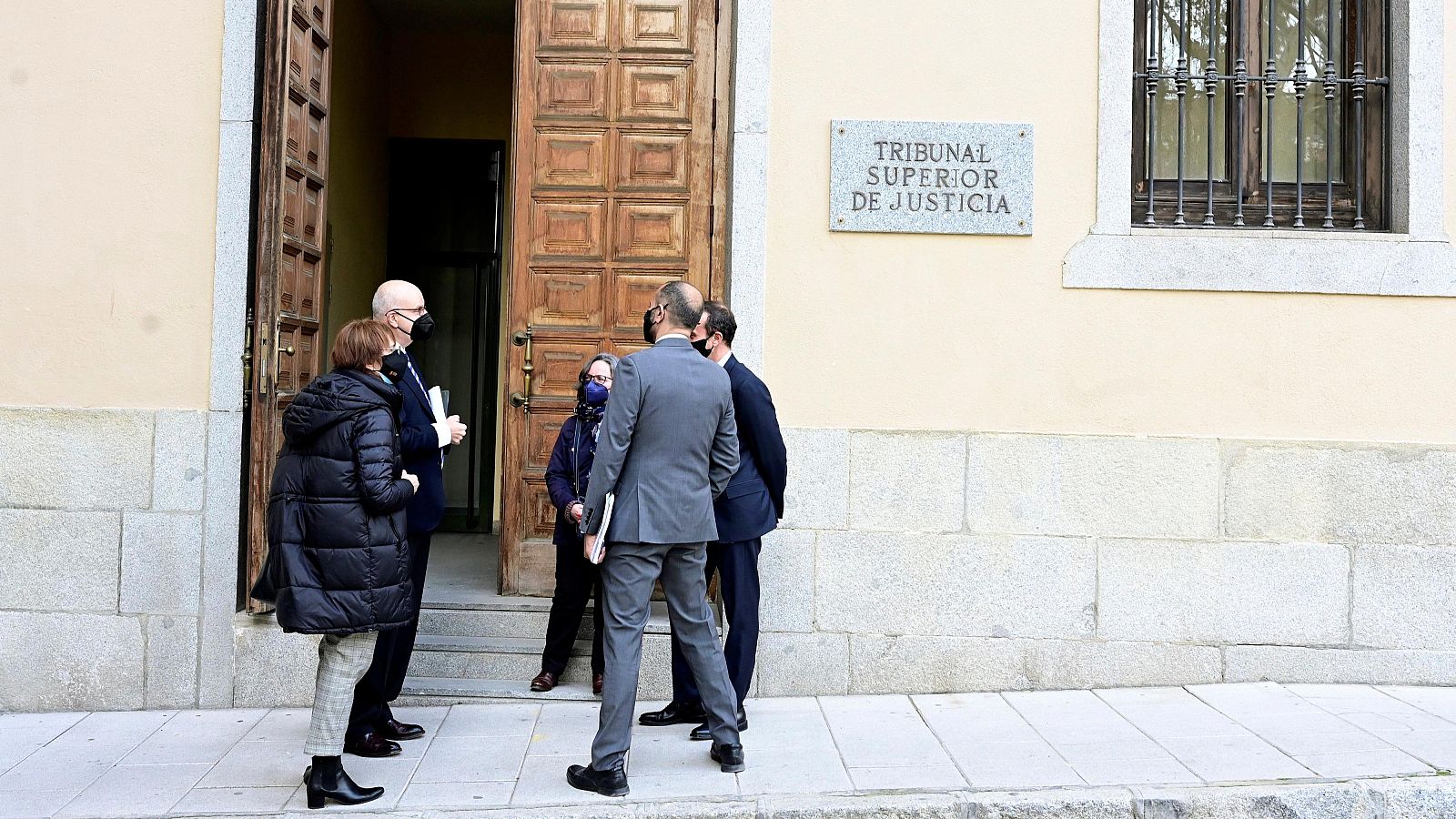 Vista exterior esta tarde del Tribunal Superior de Justicia de Madrid (TSJM).