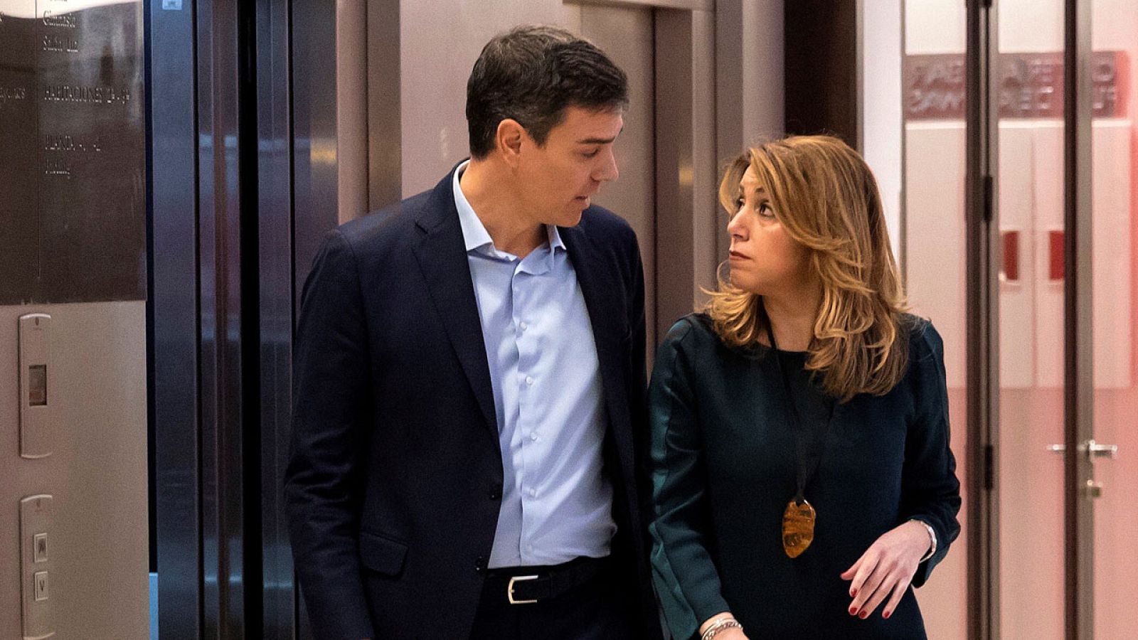 Imagen de archivo del encuentro entre Díaz y Sánchez en Sevilla el pasado 23 de enero