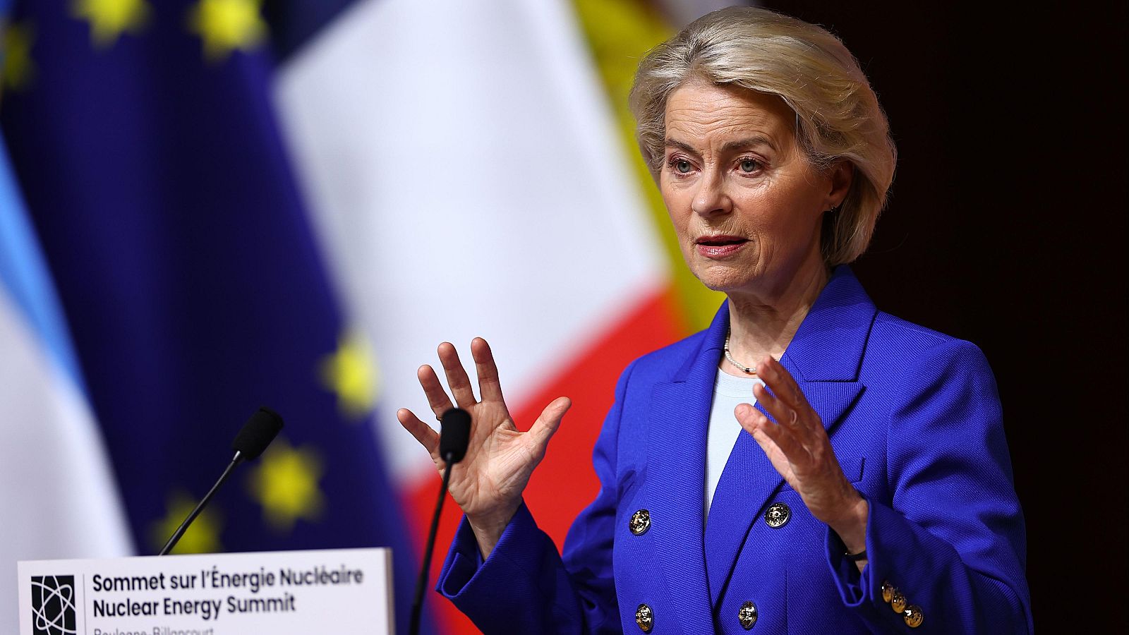 La presidenta de la Comisión Europea, Ursula von der Leyen