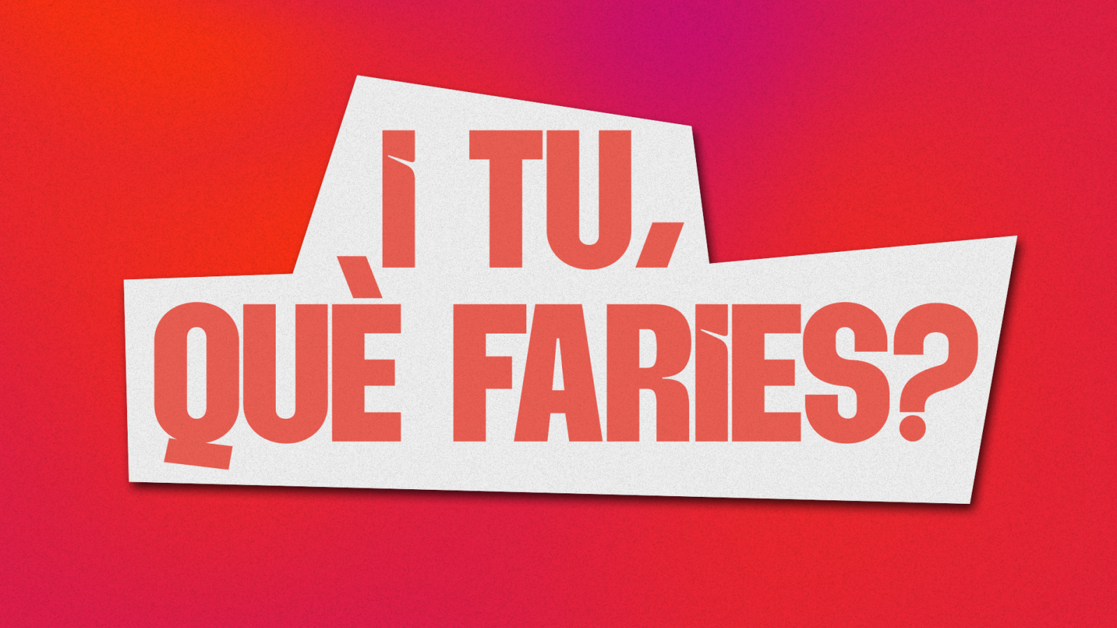 'Animals', aquest dimecres a 'I tu què faries?', a La 2Cat amb Patrick Urbano