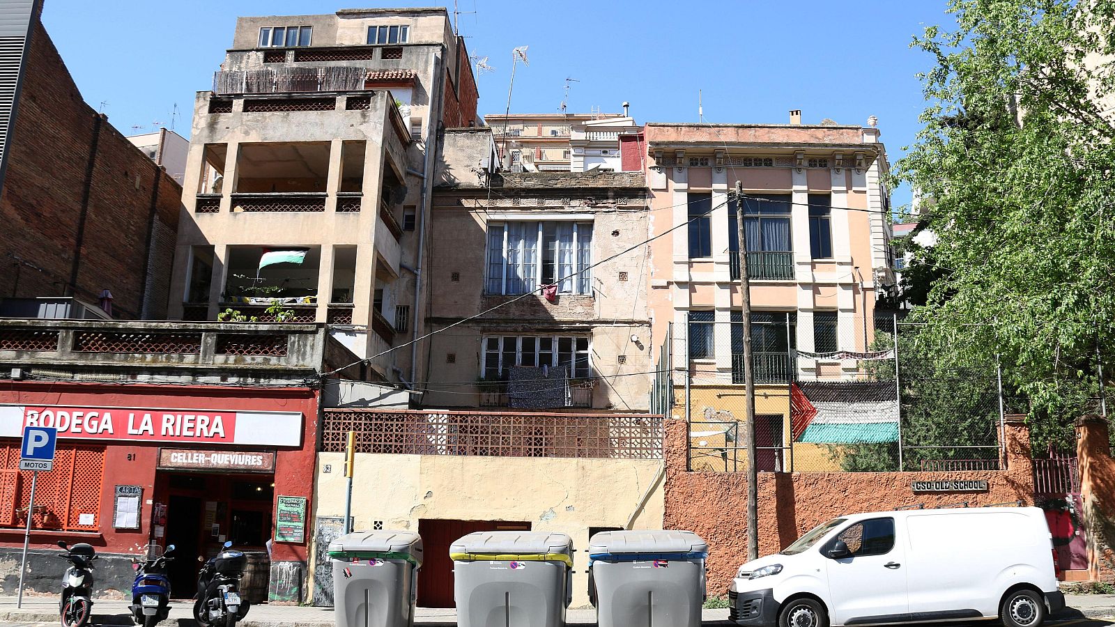 Finca de Vallcarca afectada pel procés de desnonament.